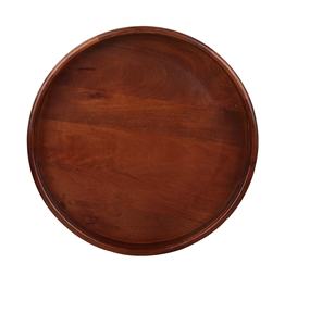 Vendedor caliente, venta al por mayor, bandeja de madera de acacia, bandeja redonda para servir para hotel y restaurante, respetuoso con el medio ambiente - Product Image 3