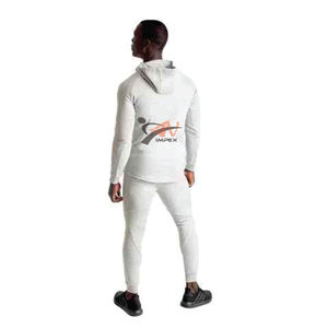 เสื้อฮู้ดดี้พิมพ์ลายโลโก้คุณภาพสูงสำหรับผู้ชาย กันน้ำ กันยับ ผลิตจากวัสดุยืดหยุ่นแบบกำหนดเองได้ - Product Image 5