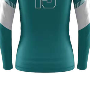 Custom Latest Design <b>Volleyball</b> Uniform Jersey Short Sleeve Breathable Quick Dry 100% Polyester Unisex All Seasons OEM Brand - Product Image 5