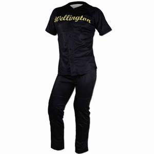 ชุดกีฬาสำหรับเล่นเบสบอลและเล่นซอฟต์บอลของผู้หญิงชุดออกกำลังกายแขนสั้นมีกระดุมเต็มปุ่มสำหรับผู้ใหญ่ - Product Image 1