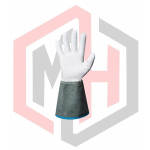 Leather Working Gloves Long Cuff Full Safety Gloves Anti-static Customizable Flexible Breathable Tear-Resistant Wear-Resistant - Product Image 3