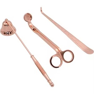 Ensemble d'extinction de bougie de luxe coupe-mèche de bougie extincteur Kit d'accessoires de conception moderne pour la décoration de la maison - Product Image 5