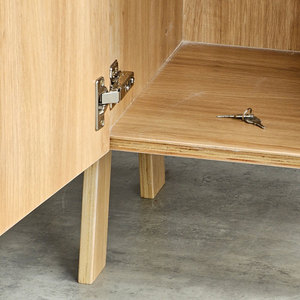 40x40x48cm Personal <b>Locker</b> with Lockable Door TCN68046 Plywood <b>Storage</b> Unit - Product Image 5