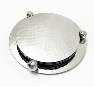 Posavasos de Metal chapado en oro de forma redonda con soporte para utensilios de cocina, taza de vidrio, posavasos para servir té, alfombrillas y almohadillas - Product Image 6