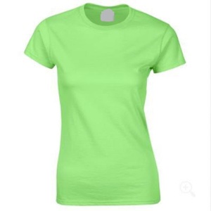 Camiseta de Algodón Lisa de Verano Ecológica Personalizada para Mujer, Corte Regular, Tops Ajustados, Hecha en Bangladés - Product Image 2