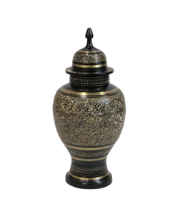 Nuevo diseño, buena calidad, diseño floral, urnas, hermosa flor, urnas de cremación de latón puro grabadas para almacenamiento - Product Image 3