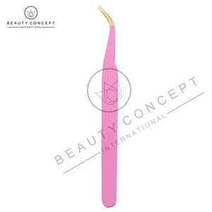 Meilleures ventes Pince à épiler rose personnalisée en acier inoxydable faite à la main Respectueux de l'environnement par Beauty Concept - Product Image 4