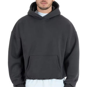 Basics coton nouveauté coupe régulière hiver sweats à capuche brodés meilleure mode hommes respirant confortable goutte épaule 2026 - Product Image 1