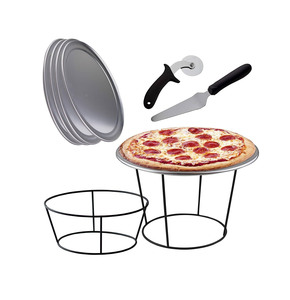 Support de service à pizza en métal de qualité durable forme personnalisée porte-pizza de restaurant d'hôtel qualité admirable - Product Image 1