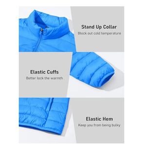 Veste d'hiver matelassée pour homme OEM personnalisée, imperméable, épaisse et chaude, manteau à bulles, vente en gros, logo personnalisé, vêtement d'extérieur lourd - Product Image 3