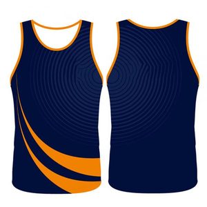 Sublimation Ready Reversible Eco-Friendly Spandex/Nylon Tank <b>Top</b> Custom Heat Transfer Printing Sleeveless Plus Size DIY Sports - Product Image 1