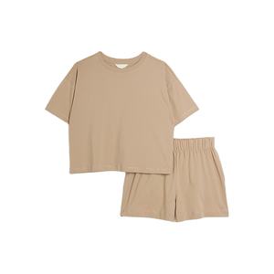 Vente en gros d'ensemble de sport d'été pour hommes et femmes vêtements de sport à séchage rapide avec fermeture à taille élastique chemise et short légers - Product Image 5