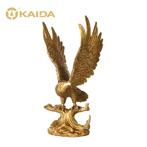 KAIDA Custom Brass Eagle Statue Bronze Sculpture Lost Wax Investment Casting