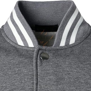 Veste universitaire à col montant et à capuche pour homme, design personnalisé, avec doublure en laine, couleurs et tailles personnalisées - Product Image 3