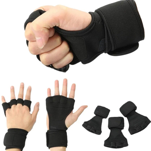 Guantes Deportivos Transpirables de Piel de Vaca, Medios Dedos, Impermeables, con Cierre Magnético, Ligeros, Protección UV, para Gimnasio, Fitness, Levantamiento de Pesas, Ciclismo - Product Image 2