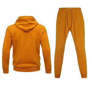 Survêtement d'entraînement pour hommes personnalisé à manches longues avec fermeture éclair à capuche Jogger survêtement ensemble de course respirant Tech polaire survêtement pour hommes - Product Image 4