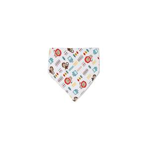 Babero Bandana con estampado de algodón orgánico 100% para bebés, niños pequeños, impermeable, estilo bordado, cierre de botón, lavable, suministrado por OEM - Product Image 1
