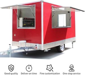 Fast Food Trailer Stainless Steel for Ice Cream Hotdogs Street Food Cart and Snack Food Truck <b>Towable</b> Type - Product Image 5