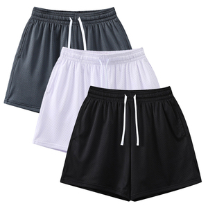 Pantalones cortos deportivos para entrenamiento para hombre al por mayor, pantalones cortos deportivos con logotipo estampado personalizado, ropa deportiva para gimnasio, baloncesto, pantalones cortos informales, pantalones cortos de malla para correr - Product Image 3