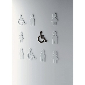 สัญลักษณ์ HEWI Barrier-Free รุ่น 801.91.030 สติ๊กเกอร์ติดผนังโพลีเอไมด์ สีหมายเลข 90 135 มม. ความกว้าง 150 มม. ความสูง 3 มม. ความหนา - Product Image 3