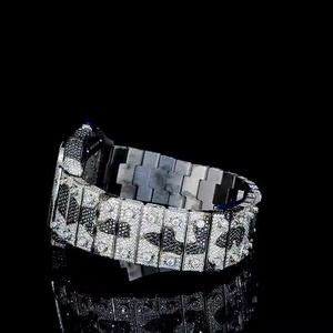 Luxurious Premium Fully Iced Luxury High End Fashion Watch Limited Edition Mechanical Stainless Steel Moissanite Diamond - Product Image 5