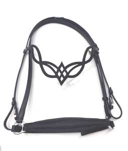 Cabestro de Cristal Color Oro Rosa de Alta Calidad, Herrajes de Latón Duraderos, Estilo Ecuestre Occidental, Cuero Internacional Personalizable - Product Image 2