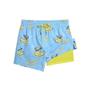 Vêtements de fitness double couche en polyester de haute qualité à séchage rapide pour été, avec logo personnalisé, shorts en maille personnalisés pour hommes - Product Image 4