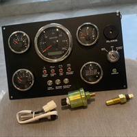 Panneau de commande de moteur personnalisé Hemu, 12V/24V DC, 5 jauges, avec jauge d'eau pour bateau et marine