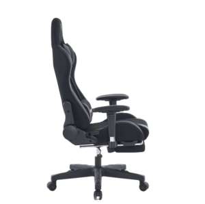 <span class=keywords><strong>Silla</strong></span> de Juego Ergonómica <span class=keywords><strong>con</strong></span> Reposapiés, Respaldo Alto, Cuero PU, <span class=keywords><strong>Silla</strong></span> de Oficina, Soporte Lumbar Ajustable, Asiento Giratorio para Gamers, para el Hogar - Product Image 3