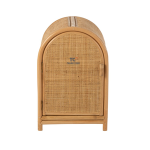Boîte de rangement intérieure pour bébé, armoire de rangement pour jouets d'enfants, armoire de maison de poupée en rotin - Product Image 3