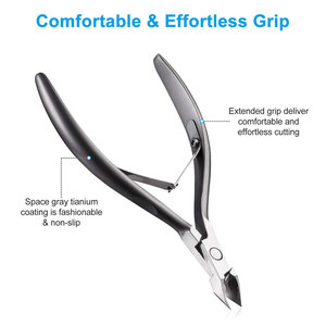 Cortacutículas de 3/4 de pulgada, tijeras de acero inoxidable para uñas, herramienta profesional para pedicura y manicura, modelo 2026 - Product Image 2
