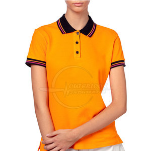 Ropa informal de verano de algodón 100% para mujer de calidad superior ligera y duradera para camiseta Polo - Product Image 3