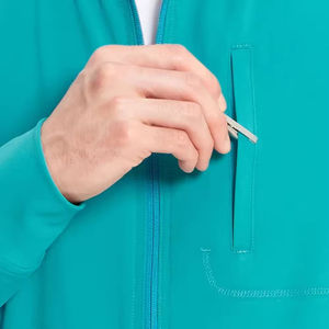 Chaqueta de Trabajo Médica para Mujer de Alta Calidad al por Mayor, con Bolsillos, Tela de Lana Peinada para Enfermeras - Product Image 6
