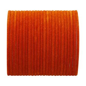 Indian Bangles Set Bollywood Plain Metal Velvet Bangle Bracelets Costume Jewelry for Women & Girls (Set of 24) - Product Image 1