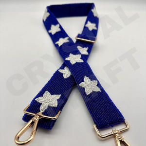 สายกระเป๋าลูกปัดสีขาวทองปรับได้รูปดาวสายกระเป๋าลูกปัดสีขาวปรับได้สายลูกปัดสำหรับกระเป๋า - Product Image 3