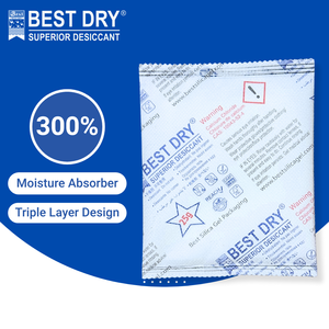 Best Dry Superior Desiccant 25g calcium chloride 300% Moisture Absorber DMF Free Anti-Mold for Electronics Food Closets - Product Image 1