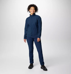 Diseño personalizado Collegiate Navy Mujeres Kruser Ridge Softshell Chaqueta Mangas completas y a prueba de viento Mujeres Running Chaquetas al aire libre - Product Image 2