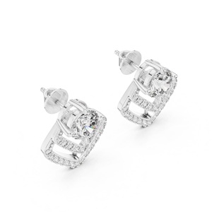 Vintage Classic Natural Kite Shape Cut Moissanite Gemstone <b>Stud</b> Earring For Women 925 Sterling <b>Silver</b> Handmade Designer Earring - Product Image 5