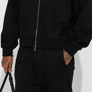 Poids lourd hommes sweat à capuche surdimensionné à la mode décontracté coupe ample Streetwear tenue conception personnalisée à capuche avec cordon de serrage 2026 - Product Image 4