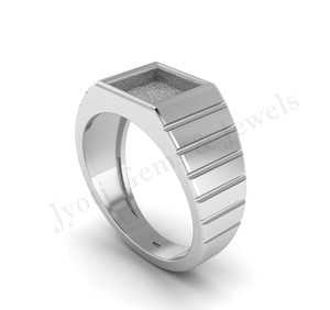 Chevalière en argent sterling 925 de bonne qualité Plaqué or 18 carats Style turc pour hommes Fabrication de bijoux vierges personnalisée fabriquée en Inde - Product Image 3