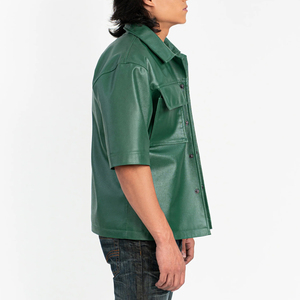 Camisas de Cuero Personalizadas para Hombre, Resistentes al Agua y al Viento, con Logotipo Impreso Personalizado, Camisas de Cuero para Hombre en Venta en Línea - Product Image 4