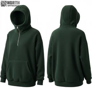 Sudadera con capucha 500 Gsm Heavyweight Drop Shoulder para hombre con bolsillo | Fabricante OEM | Sudadera con capucha de alta calidad de diseño holgado para hombre - Product Image 6