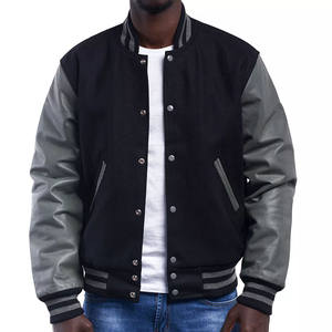 Veste universitaire personnalisée 2026 pour hommes, confectionnée avec un tissu durable de haute qualité et des patchs, veste de baseball universitaire pour hommes - Product Image 6