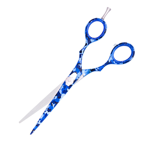 Ciseaux de moustache de salon de coiffure enduits de couleur de papier avec des matériaux d'acier inoxydable de haute qualité avec le repos de doigt - Product Image 3