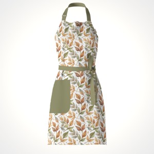 Delantal de cocina con correa para el cuello cómoda Delantal de algodón ajustable para Chef Cocina Barbacoa Hornear y jardinería - Product Image 2