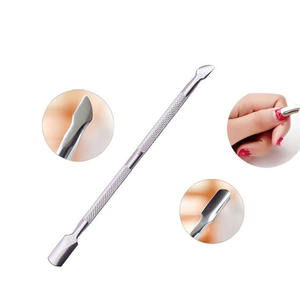 Empujador de cutículas de uñas de doble punta de acero inoxidable de alta calidad al por mayor para una limpieza eficiente de uñas - Product Image 5