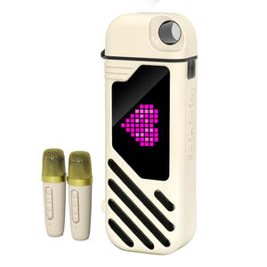 최신 디자인 물 컵 노래방 기계 야외 우퍼 소리 무선 미니 휴대용 LED 스크린 노래방 스피커 - Product Image 2