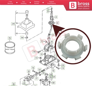 Buje de reparación para palanca de cambios BSP1008 1J0711251 - Product Image 5
