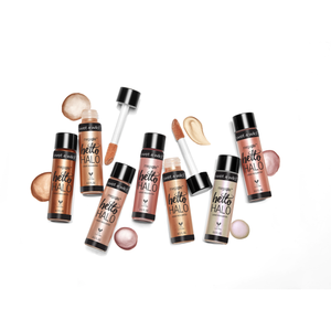 MegaGlo Liquid Highlighter High Quality Cream Powder Makeup with Labeling Logo/Pattern Body Bronzer 'Halo Goodbye' Collection - Product Image 3