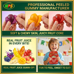 Boîte-cadeau géante de bonbons gélifiés pelables de qualité supérieure, bonbons à peler en fruits 3D pour la promotion de Noël et des fêtes - Product Image 2